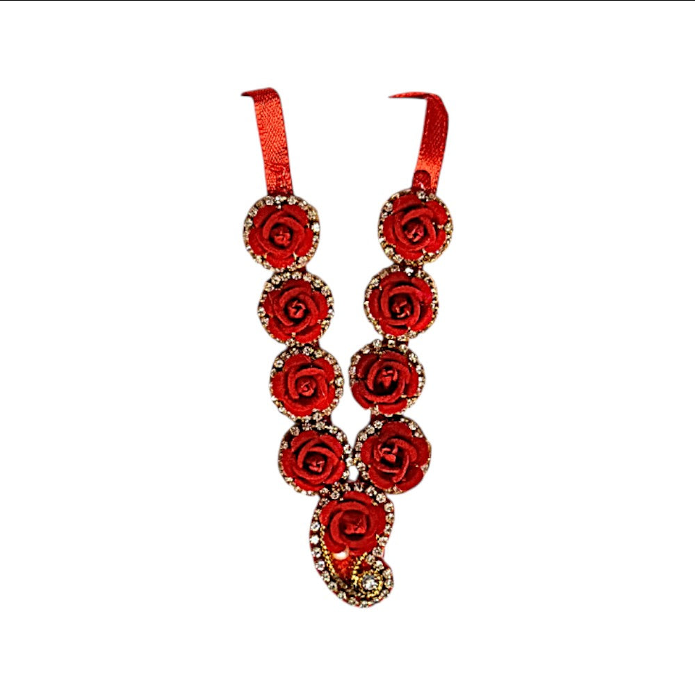 Garland 4 Inch Rose Flowers with Diamond Decor