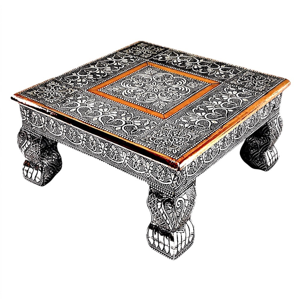12*12 inches Oxidized Chowki (Bajat)