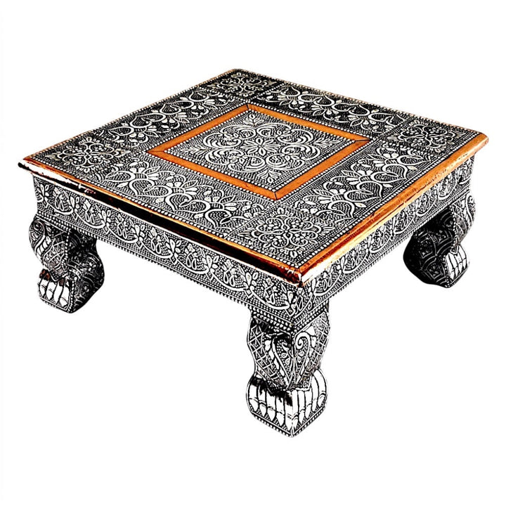 12*12 inches Oxidized Chowki (Bajat)