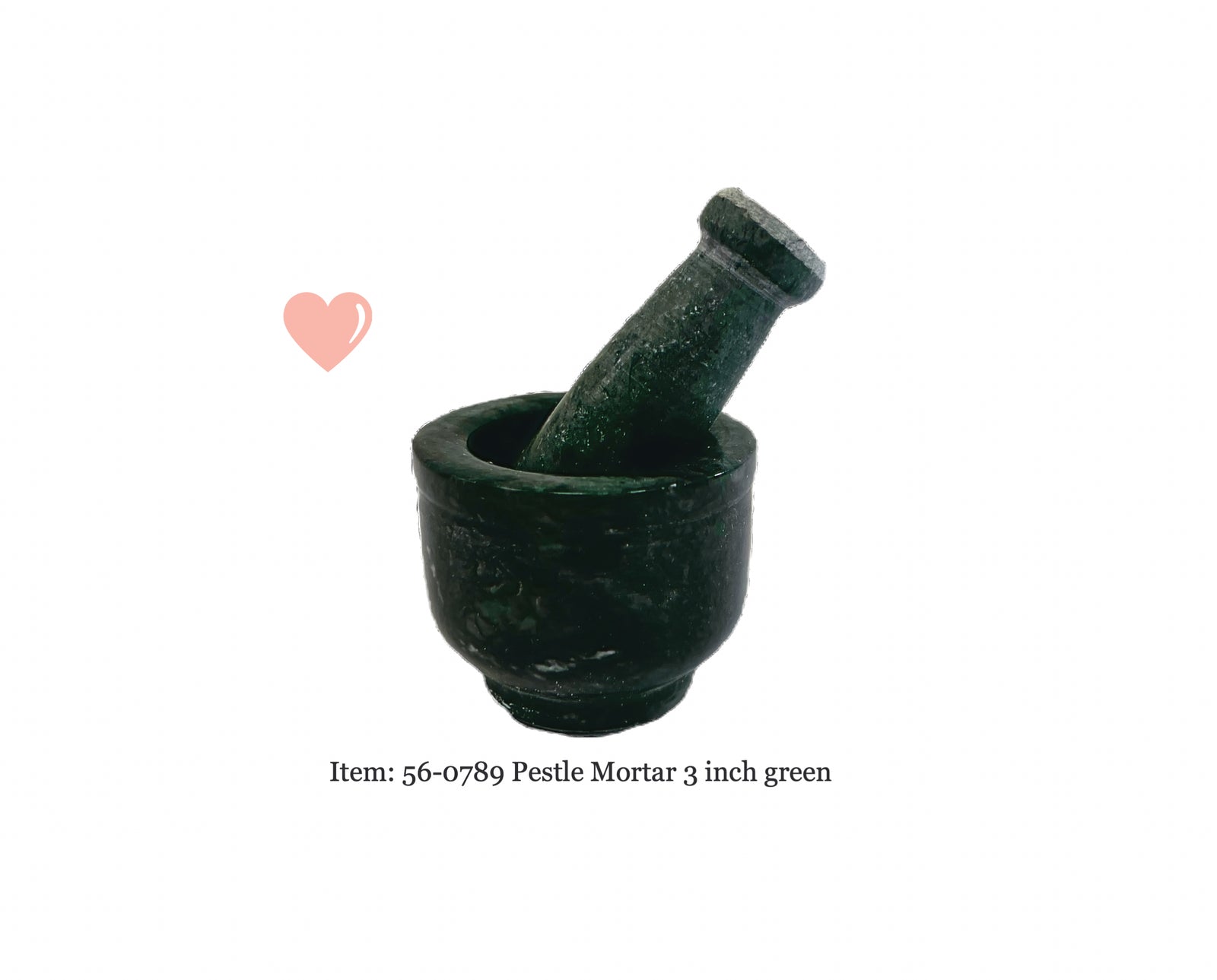 Pestle Mortar Green Small 3 Inch