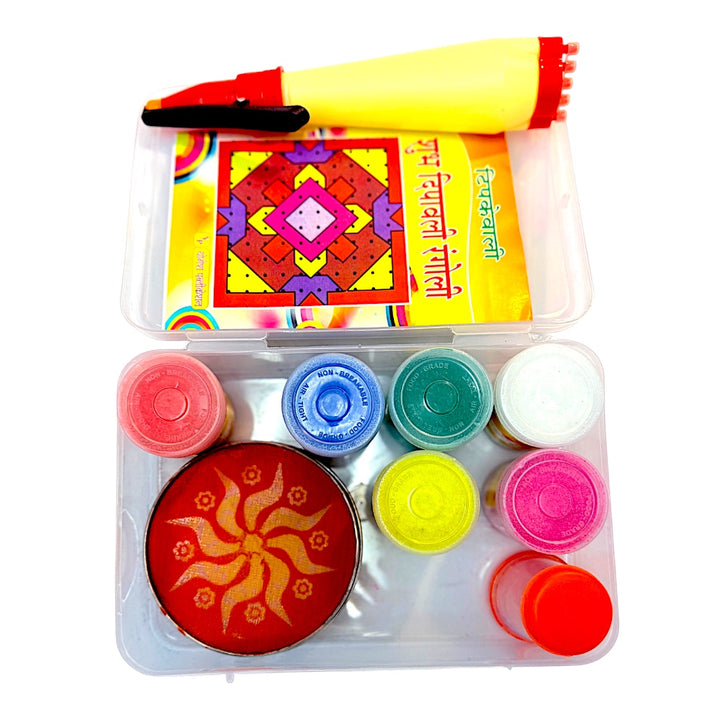 Rangoli Color Kit with Stencil, Filler and Pen - view 3