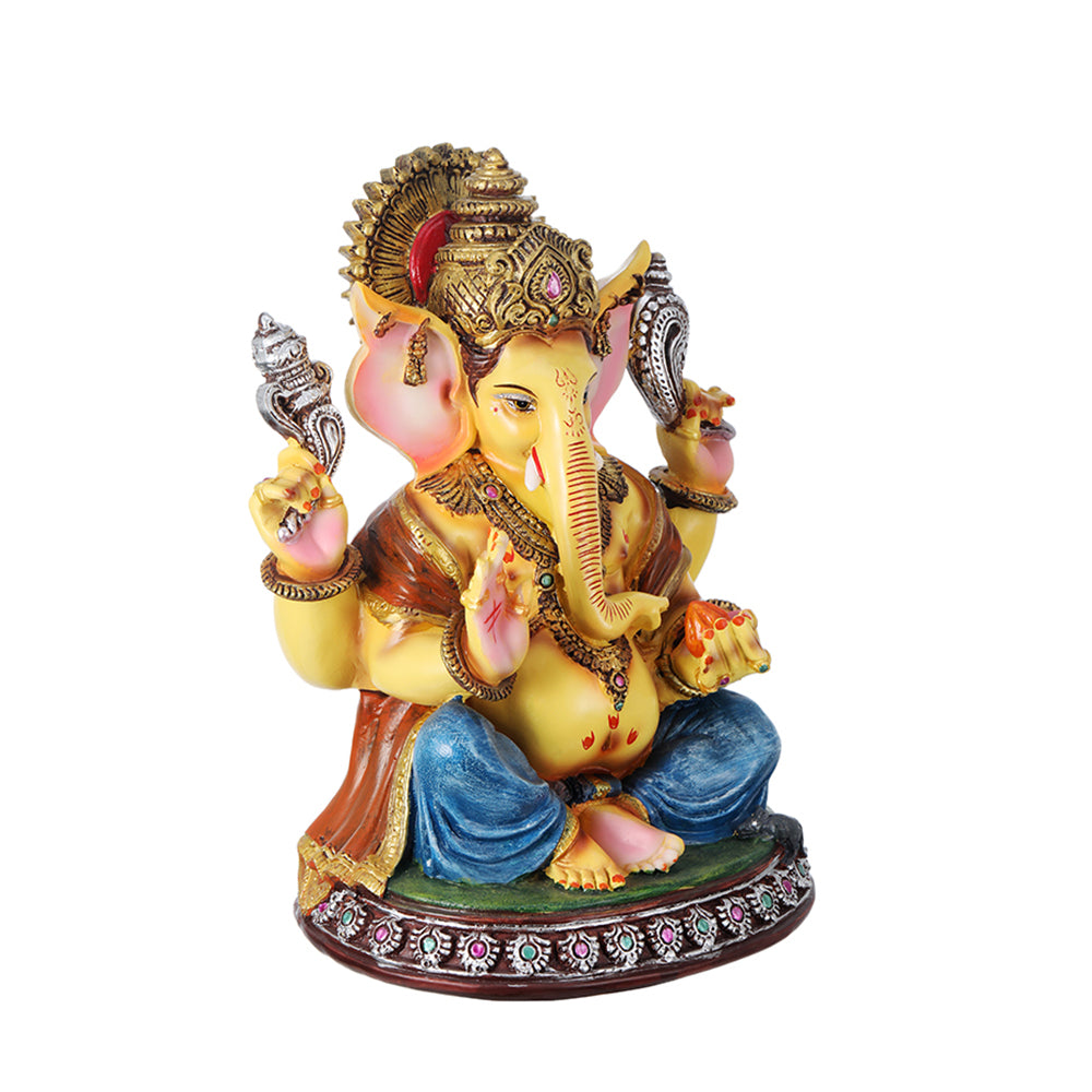 Lord Ganesh 12.5 Inch Glossy Idol - view 3