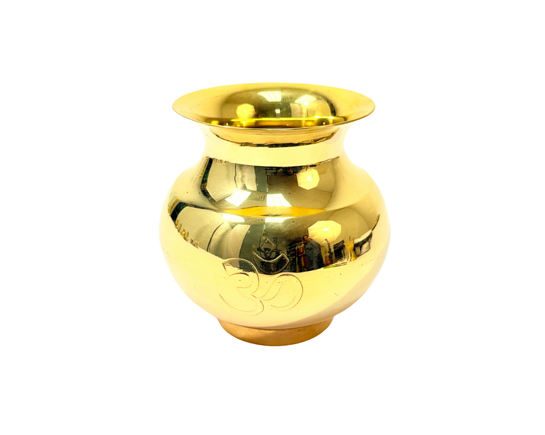 Lota Brass 5in with Om Engraving