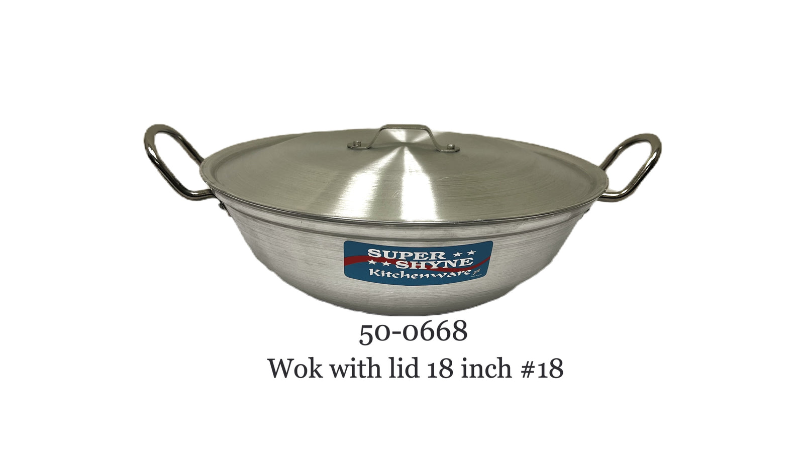 Aluminium Kadai (wok) with Handles with Lid