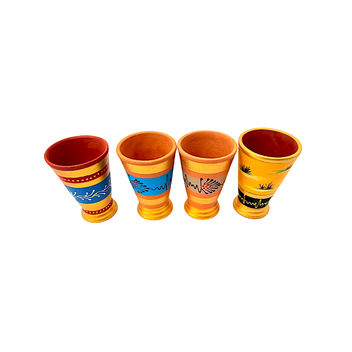 Clay Glass Painted Per pc 3513 (Design and color may vary) - view 2