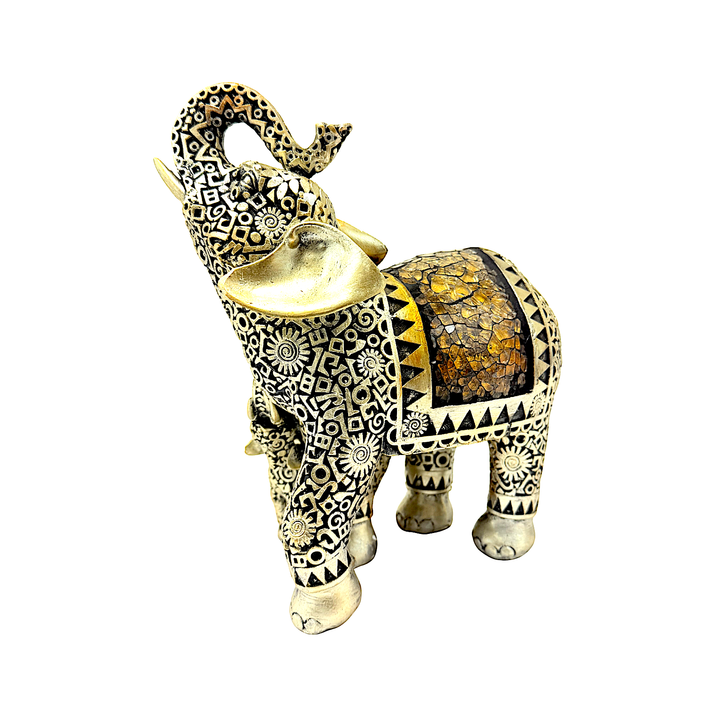 Resin Elephant with Baby- 8 Inch - view 3