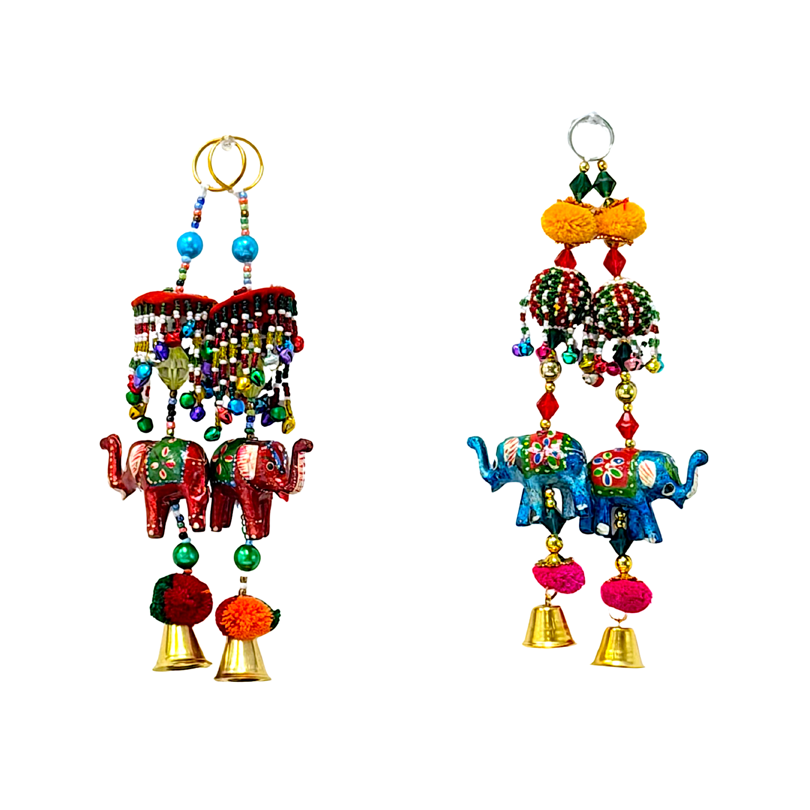 Hanging Peacock/Elephant Hanging (pair)
