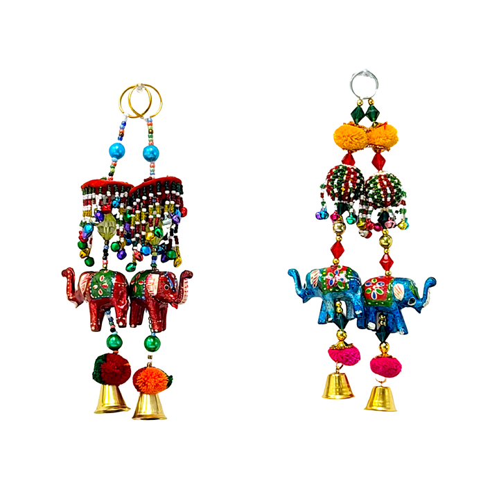 Hanging Peacock/Elephant Hanging (pair)