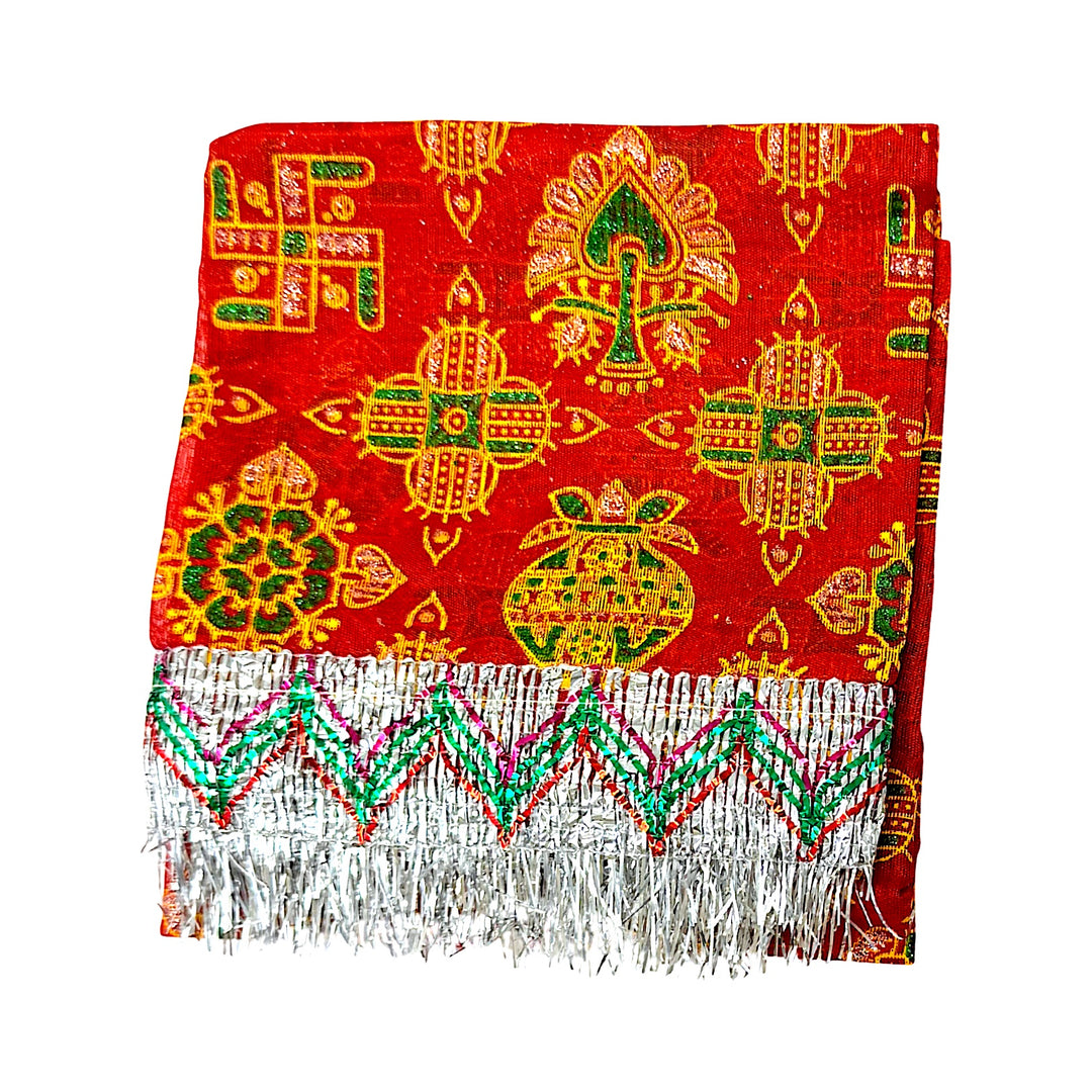 Mata Chunni Printed Red or Green 36by40 (each) - view 2