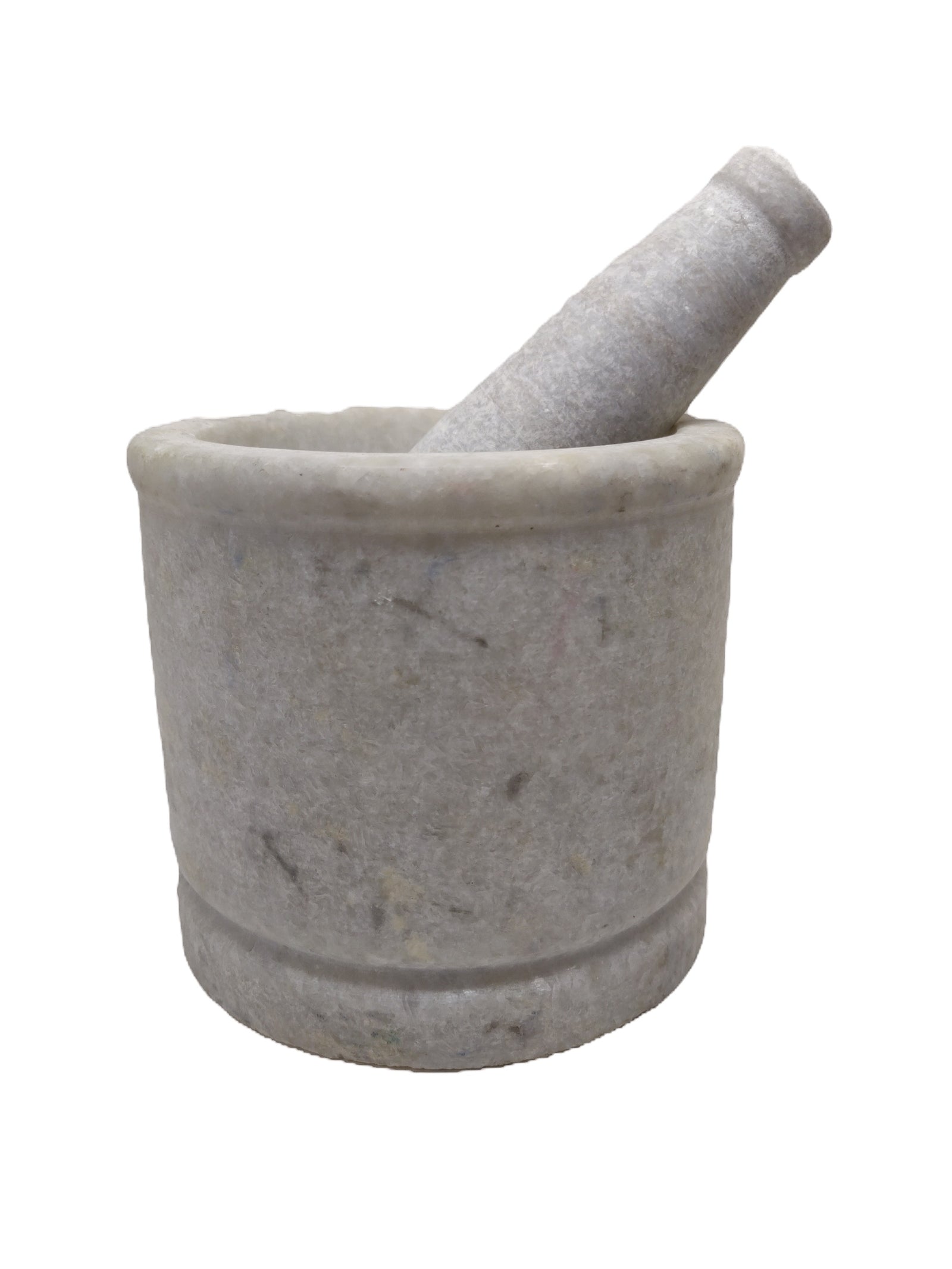 Marble Pestle Mortar H: 4 Inch W: 4.5 Inch