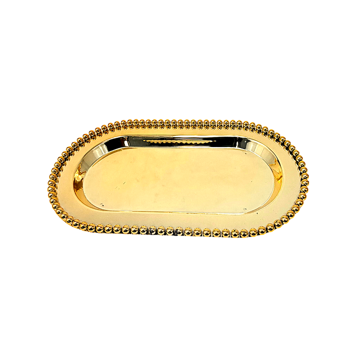 Oval Gift Tray - Brass Finishing11.5 Inchx6.5 Inch - view 2