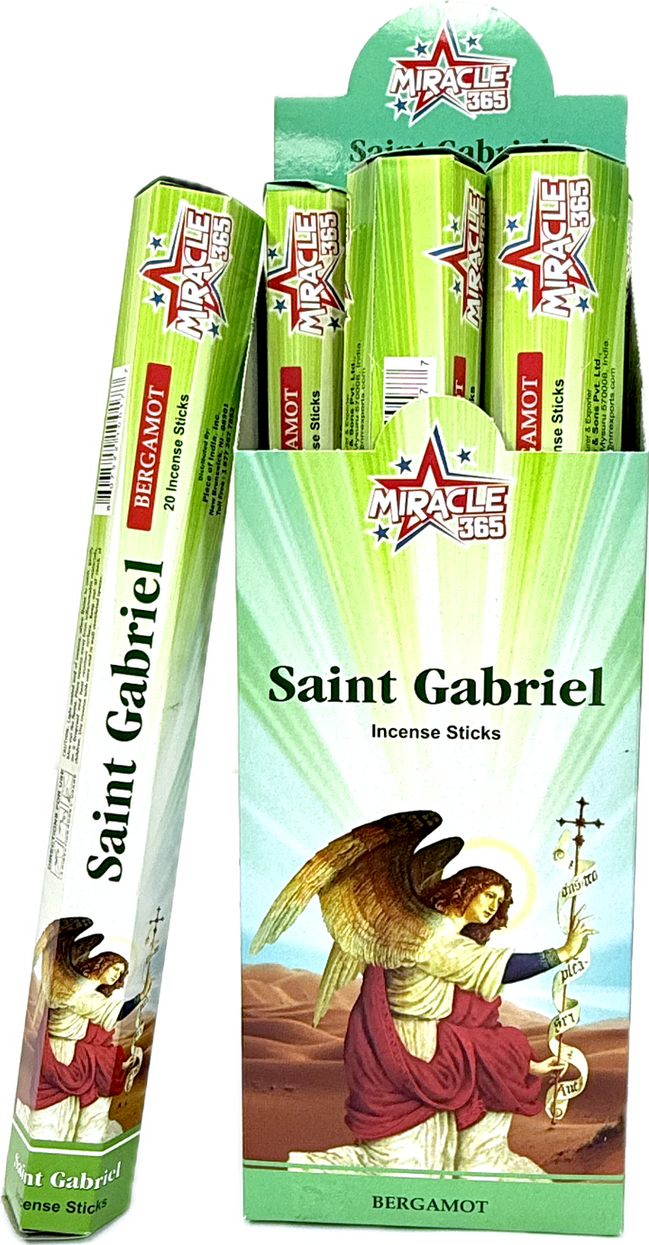Miracle 365 Saint Gabriel (6 tubes of 20 incense sticks each) Bergamot