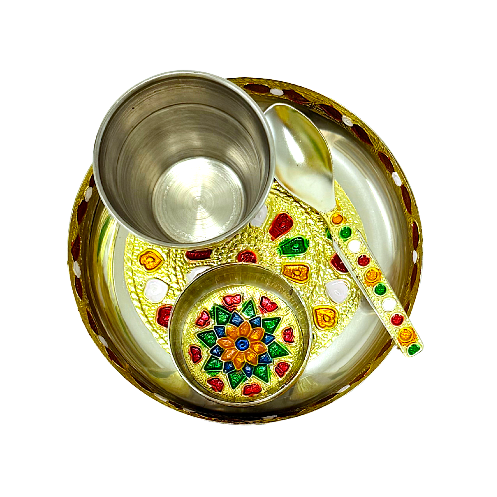 Decorated Puja Set Mini