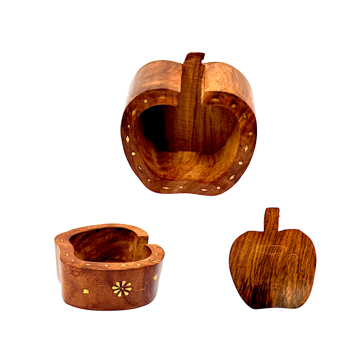 Wooden Apple Coaster Set (Set of six) - view 3