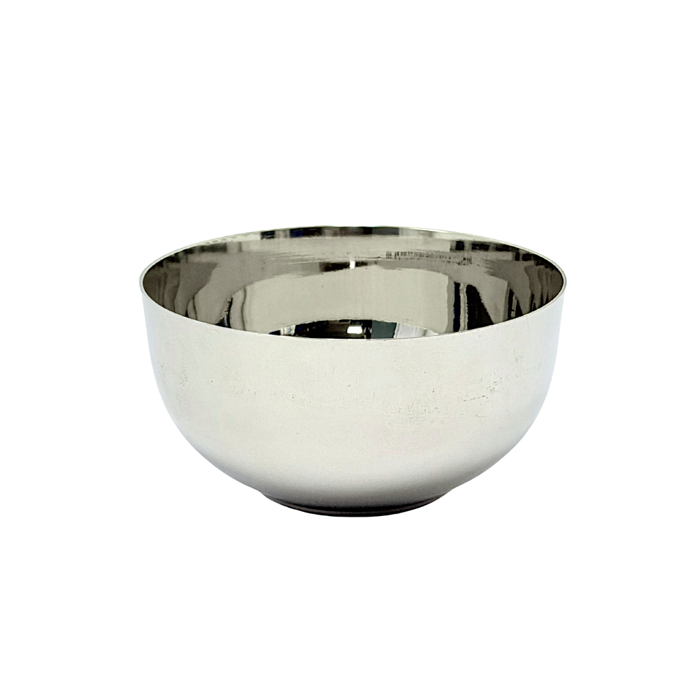 Med Steel Bowl W 4 Inch H 2 Inch