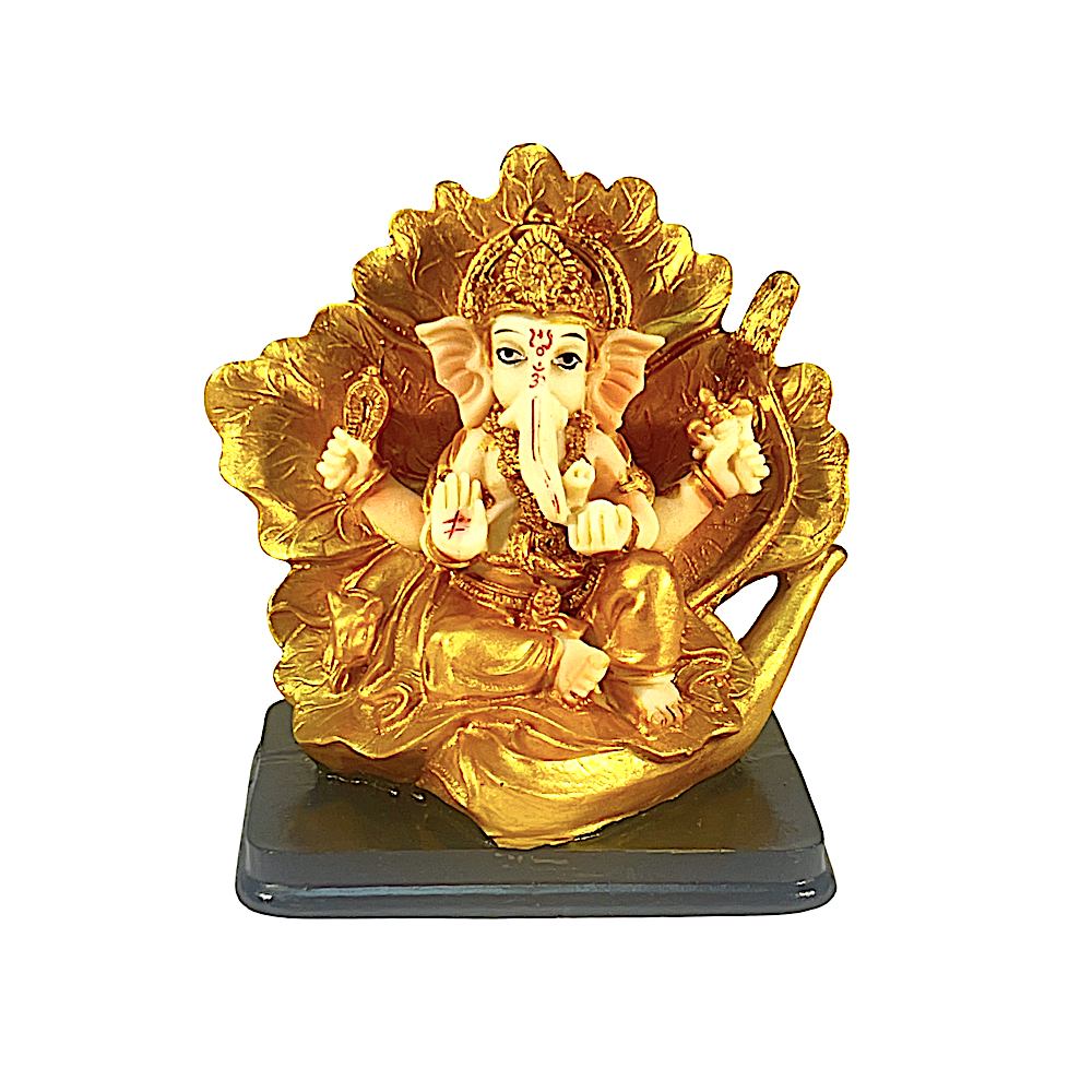 Lord Ganesha 3.5 Inch Poly Resin Idol - view 2