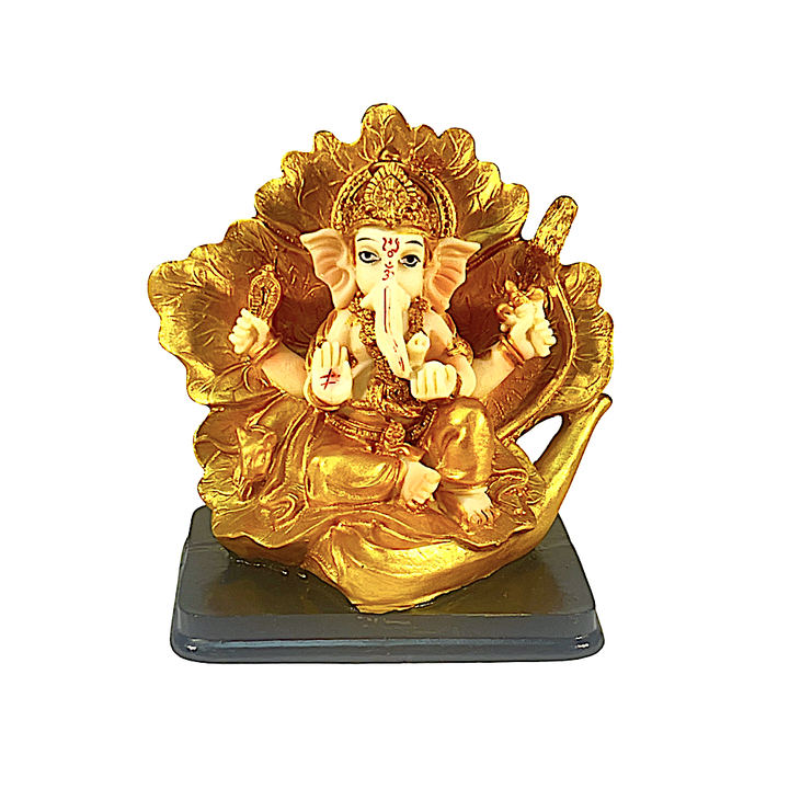 Lord Ganesha 3.5 Inch Poly Resin Idol - view 2
