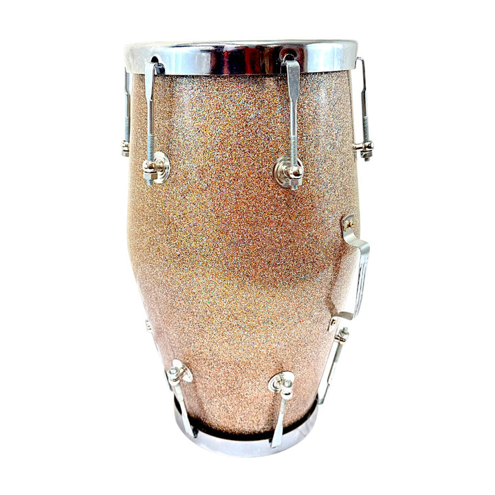 Fiberglass Dholak Drum – Traditional Indian Hand Drum with Glitter Finish