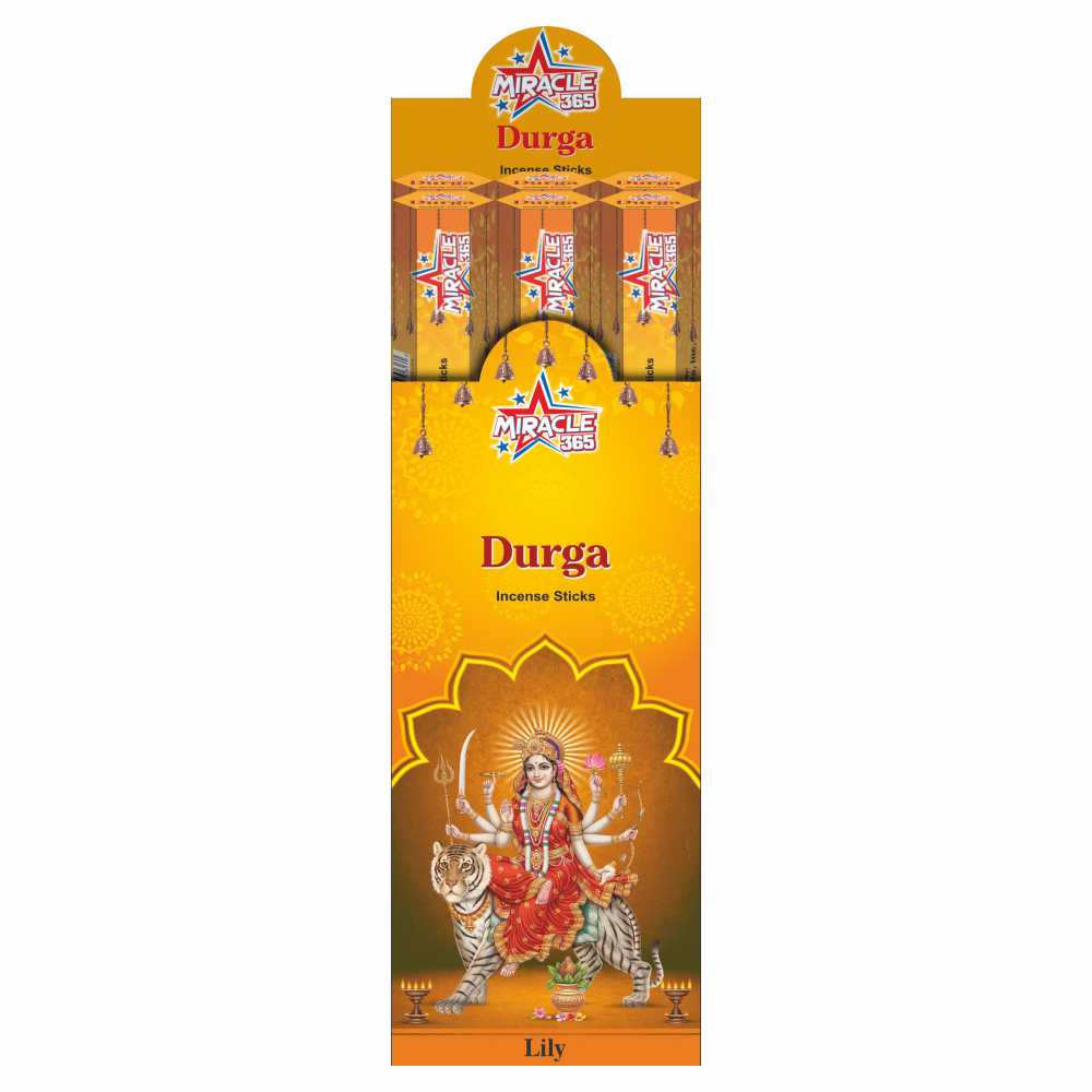 Miracle 365 Durga Incense (6 hex tubes*20sticks)