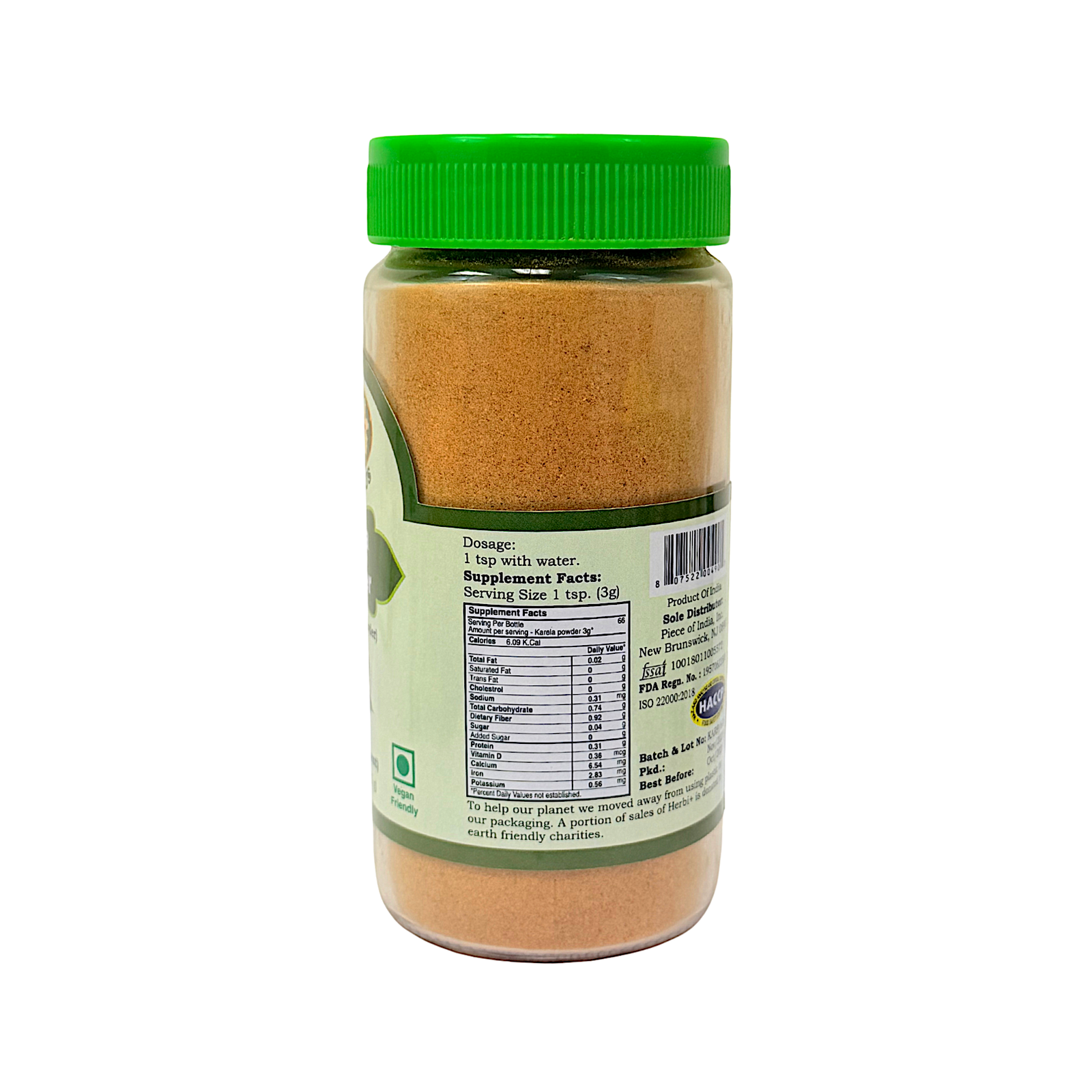 Herbi Plus Karela Powder 7 oz Bitter Melon Powder - view 2