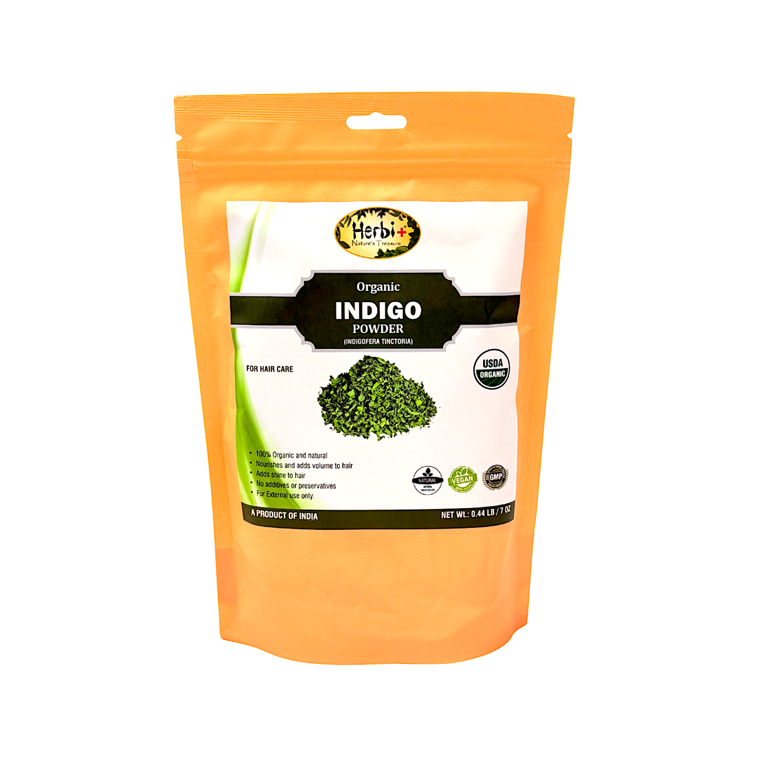 Organic Herbi Plus Indigo Powder for Hair 200 g 7 oz