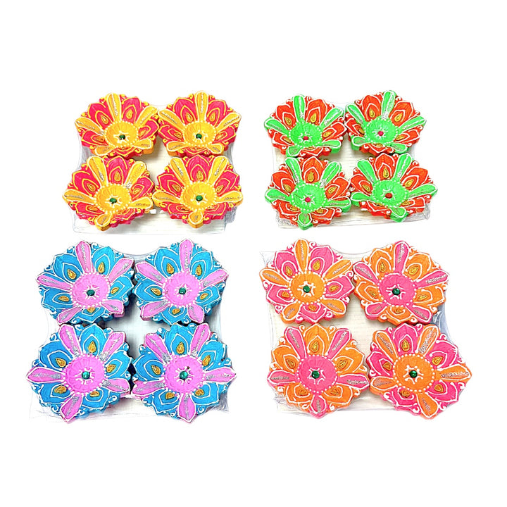 Colorful Diya (pack of 4) MG