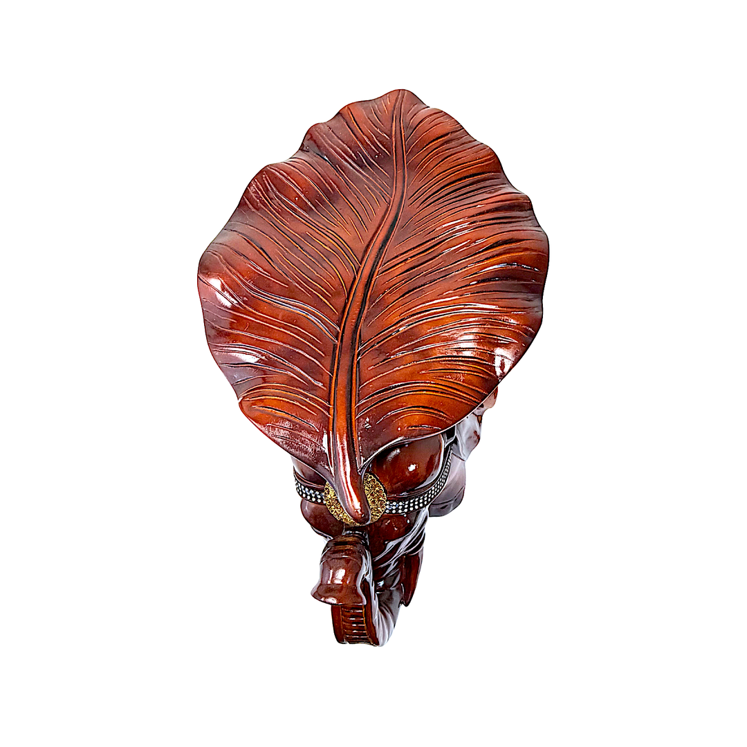 Elephant Side Table with Leaf Top - view 3