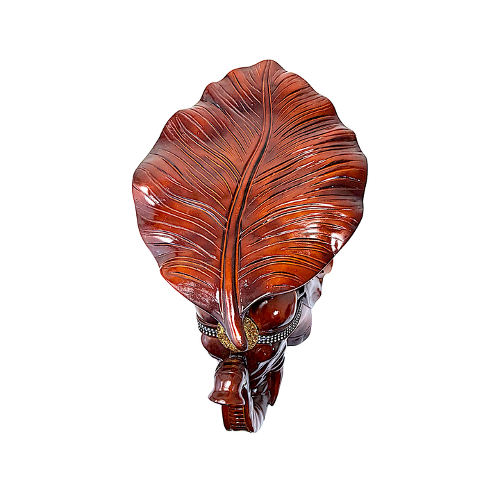 Elephant Side Table with Leaf Top - view 3