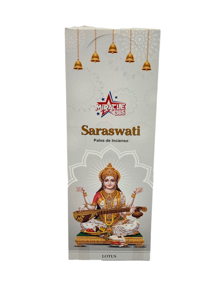 Miracle 365 Saraswati Incense Stiks (6 tubes of 20 sticks) Frag Lotus - view 2