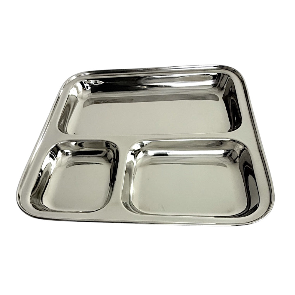 Lunch Tray Junior 9.5 Inch Square 3 Sectional - view 2