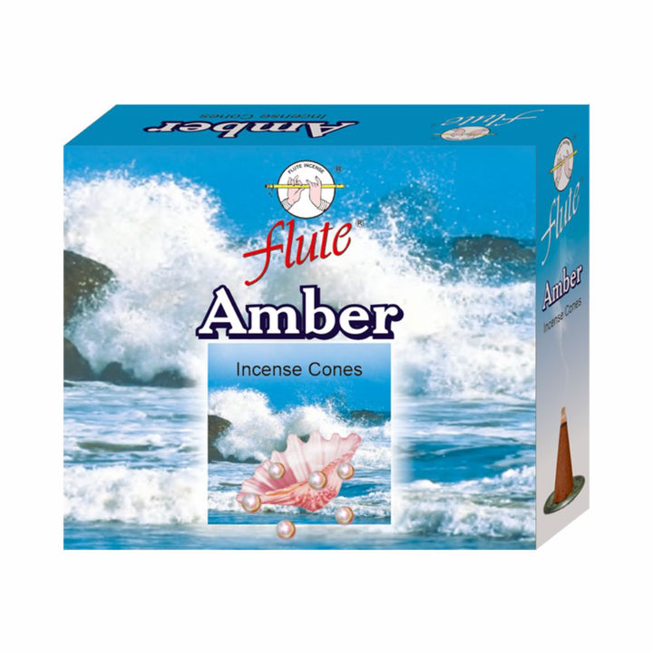 Flute Brand Incense Cones Amber (10 cones)