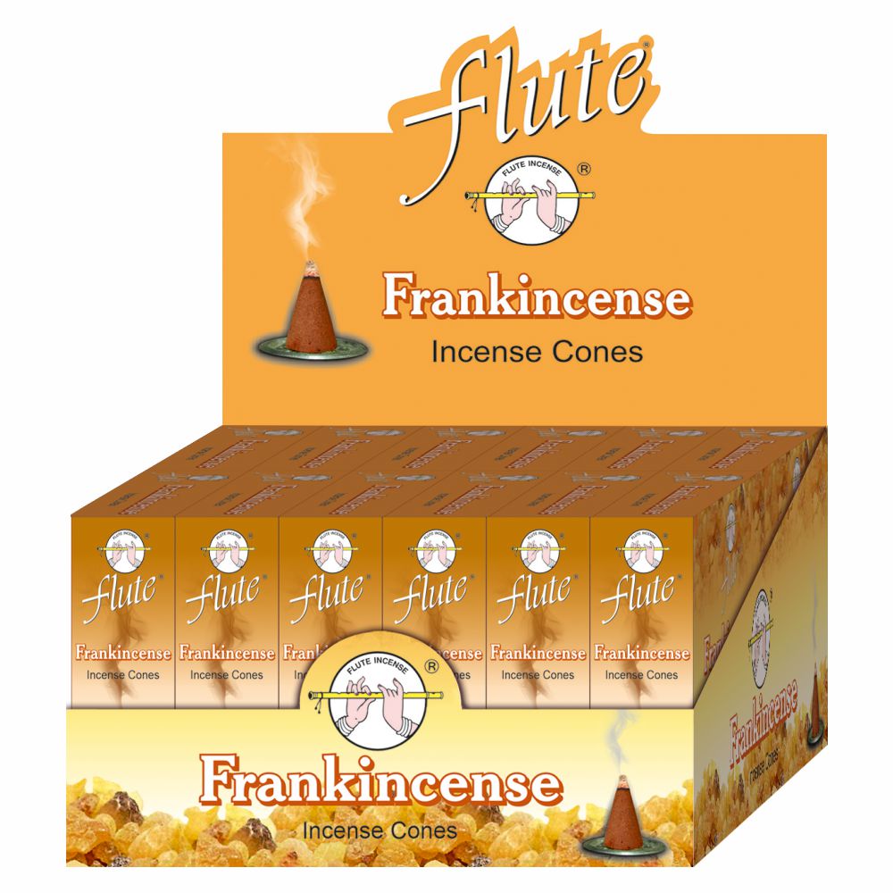 Flute Brand Incense Cones Frankincense (10 cones)