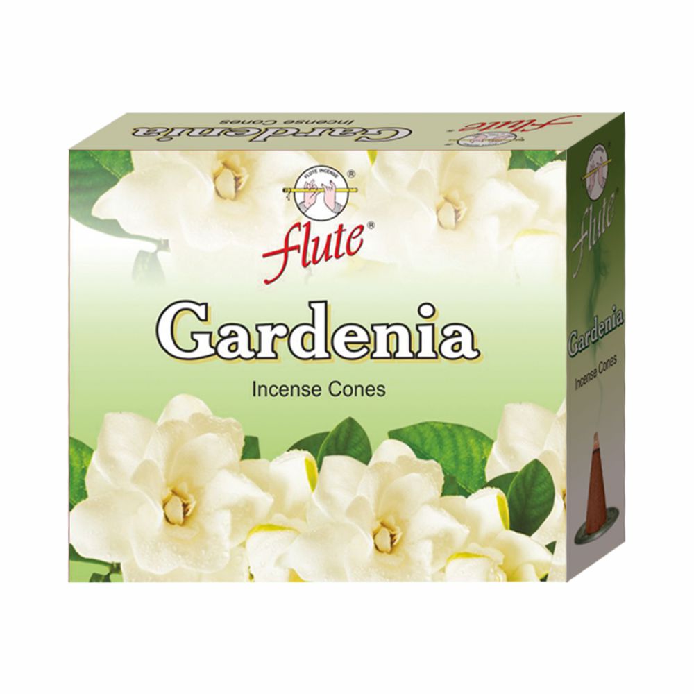 Flute Brand Incense Cones Gardenia (10 cones)