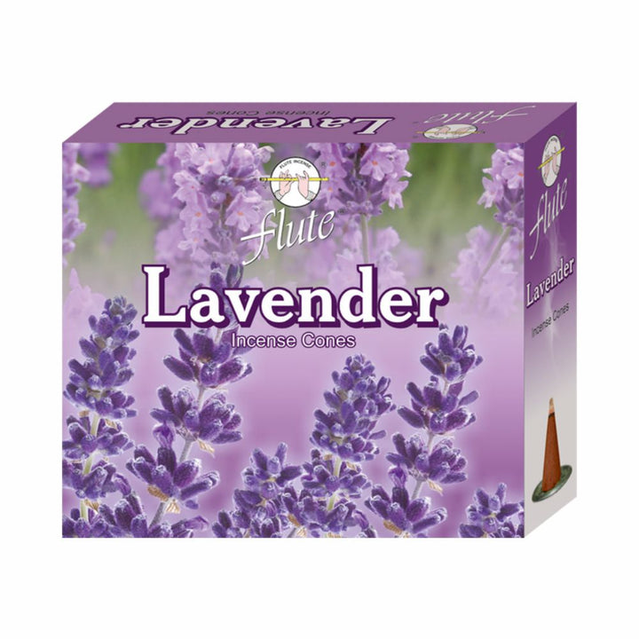 Flute Brand Incense Cones Lavender (10 cones)