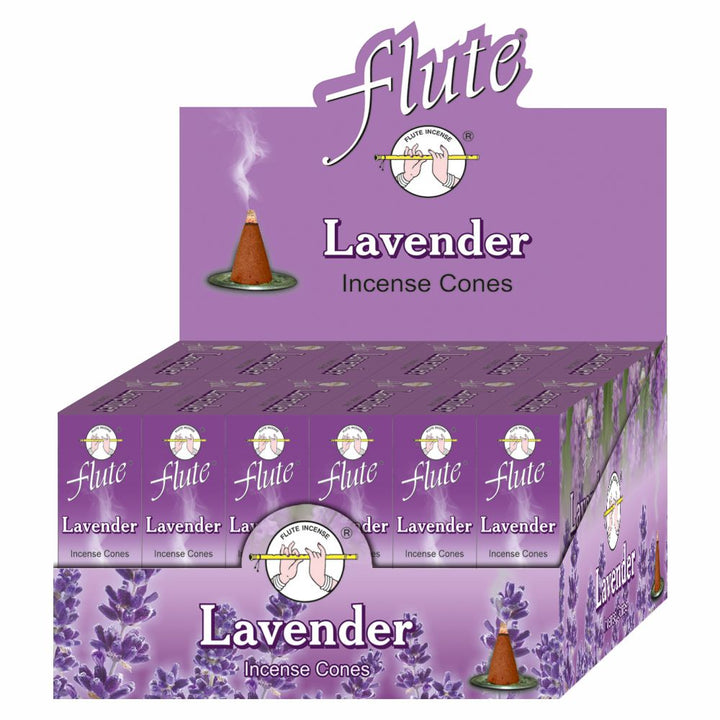 Flute Brand Incense Cones Lavender (10 cones)