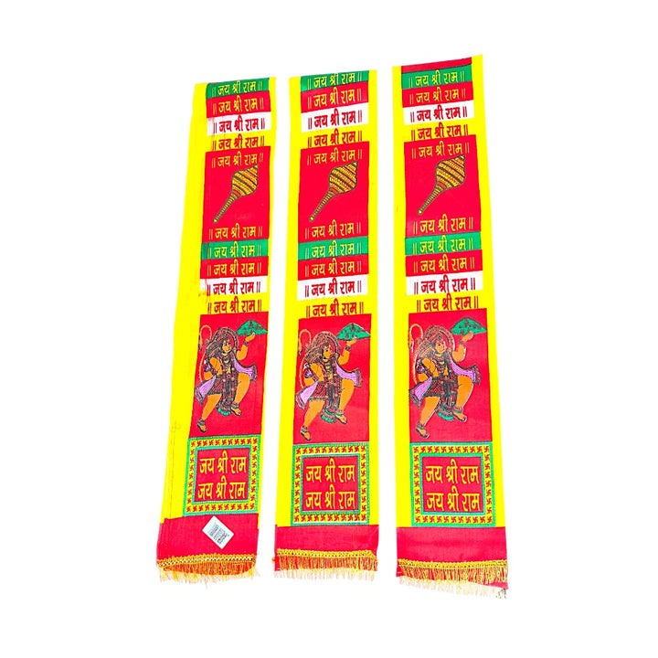 Jai Shri Ram Hanuman Headband — Set of 3 Devotional Patka Bands | Ram Navami &amp; Bhajan Wear