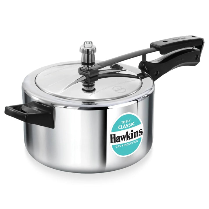 Hawkins Classic Tri-Ply Stainless Steel Pressure Cooker – 2 Liter | SSTCL20 | Induction Compatible