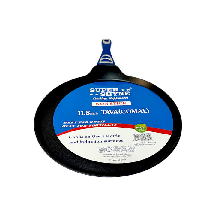 Super Shyne Non-Stick Tawa / Comal for Roti &amp; Tortilla, 11.8 Inches