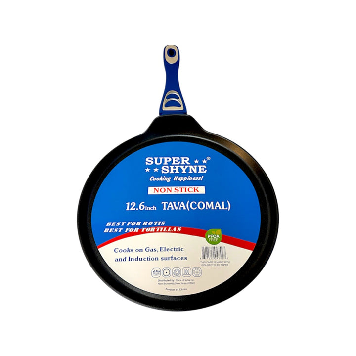 Super Shyne Non-Stick Tawa / Comal for Roti &amp; Tortilla 12.6 Inches