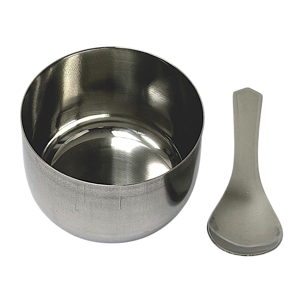 Stainless Steel See-Through Spice Box (Masala Dibba) with Spoon,  8.5"