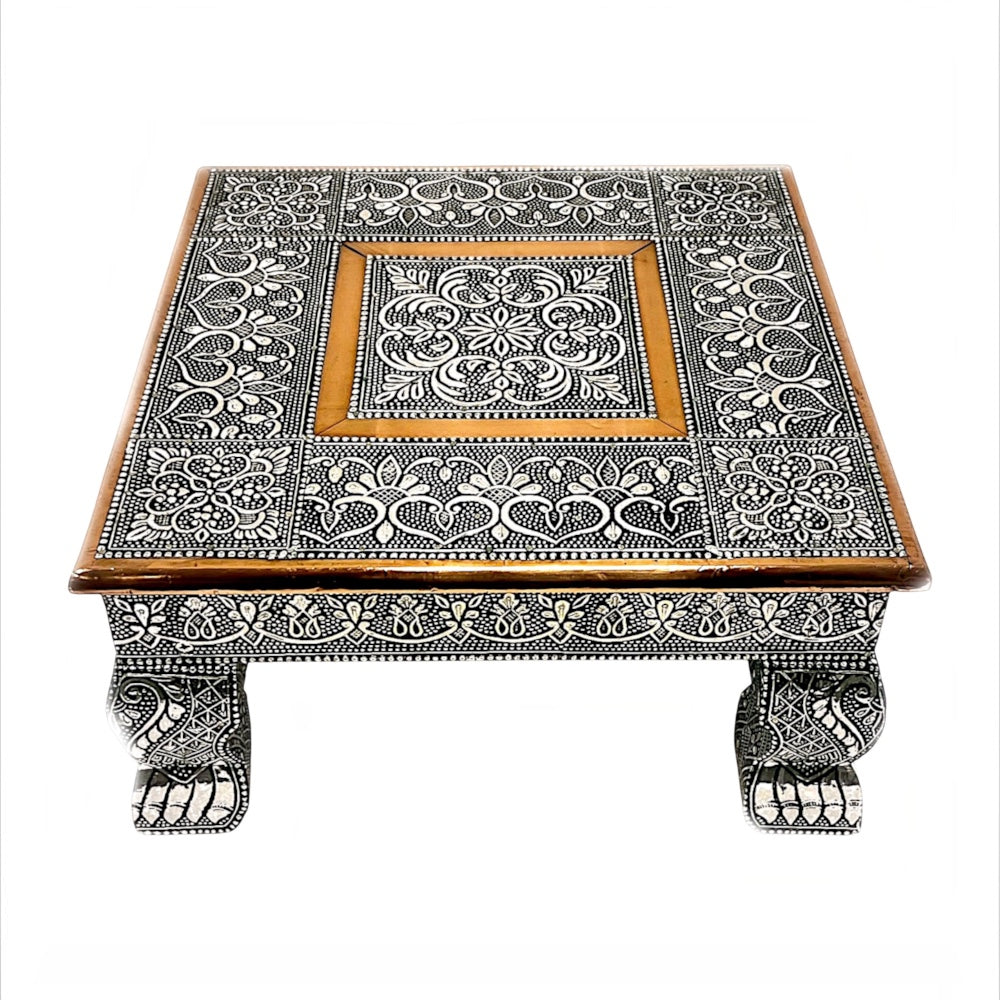 12*12 inches Oxidized Chowki (Bajat)