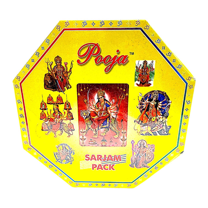 Puja Sarjam Pack (no ghee or Jhandi), Yellow Durga