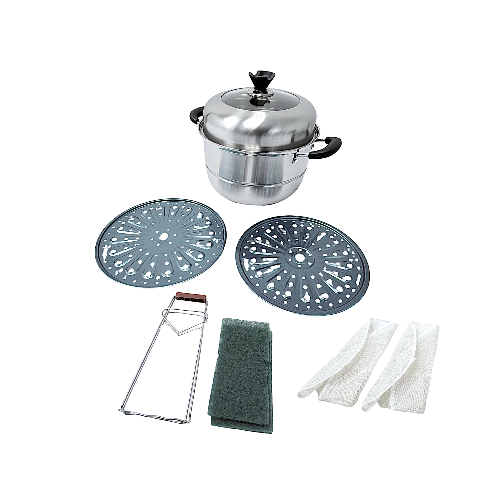 2 Tier Stainless Steel Steamer 28cm/11 Inch - view 2
