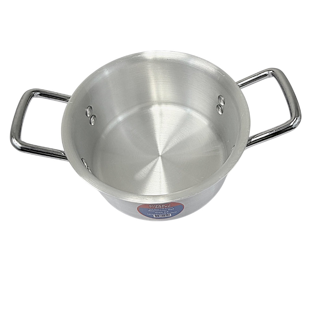 Aluminum Pot with Lid - 2.9Qt, 2.7L 3mm Thick W:8 Inch H3.75 Inch - view 3