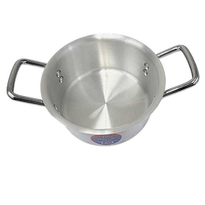 Aluminum Pot with Lid - 2.9Qt, 2.7L 3mm Thick W:8 Inch H3.75 Inch - view 3