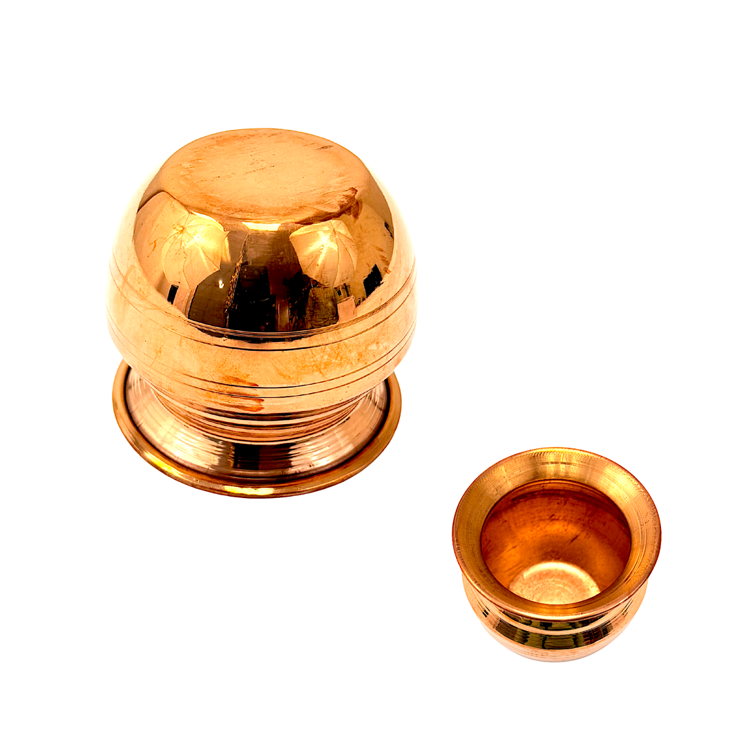 Copper Lota Extra Small 3 Inch Tall - view 2