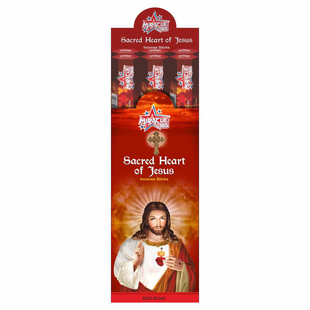 Miracle 365 Sacred Heart of Jesus (6 tubes of 20 incense sticks each)