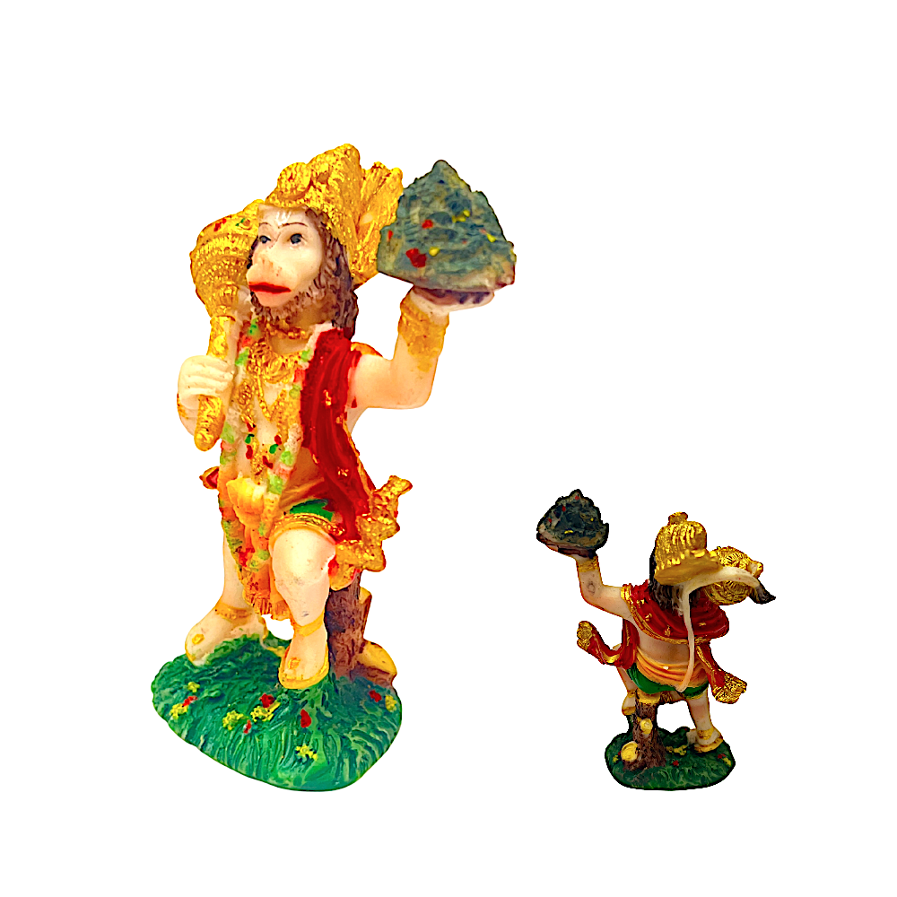 Lord Hanuman Flying 4 Inch Idol - view 2