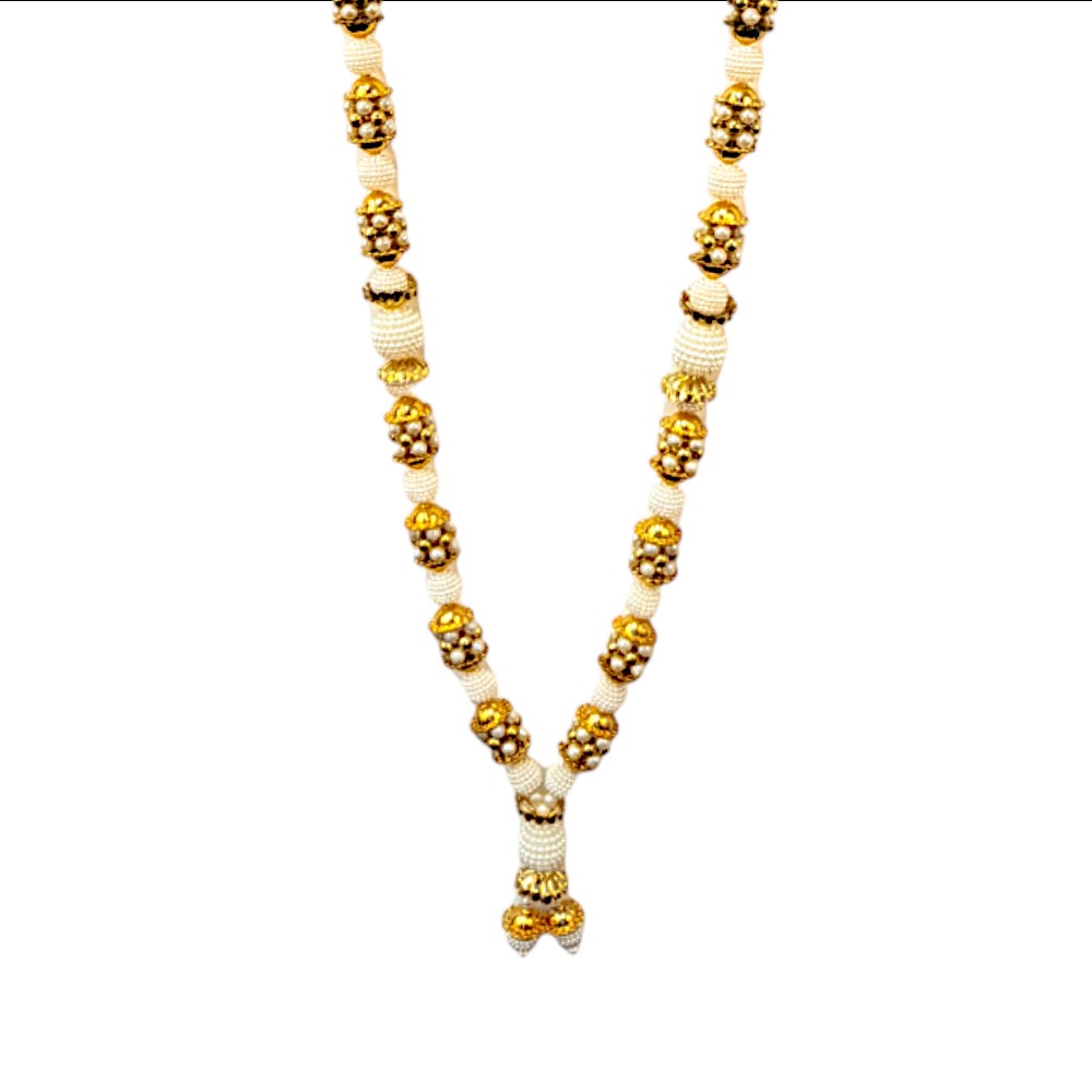 Garland 24 Inch with Pearls and Gold Disco Stops - view 2