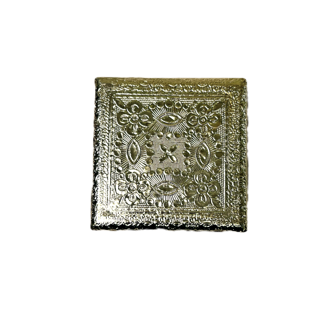4 Inch Pedestal Wood and German Silver - view 3
